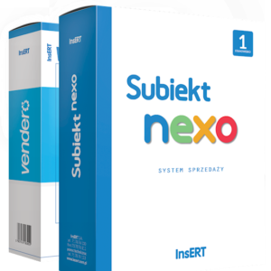 Subiekt nexo 1st. + vendero sklep 3000 tow. (e-lic.)